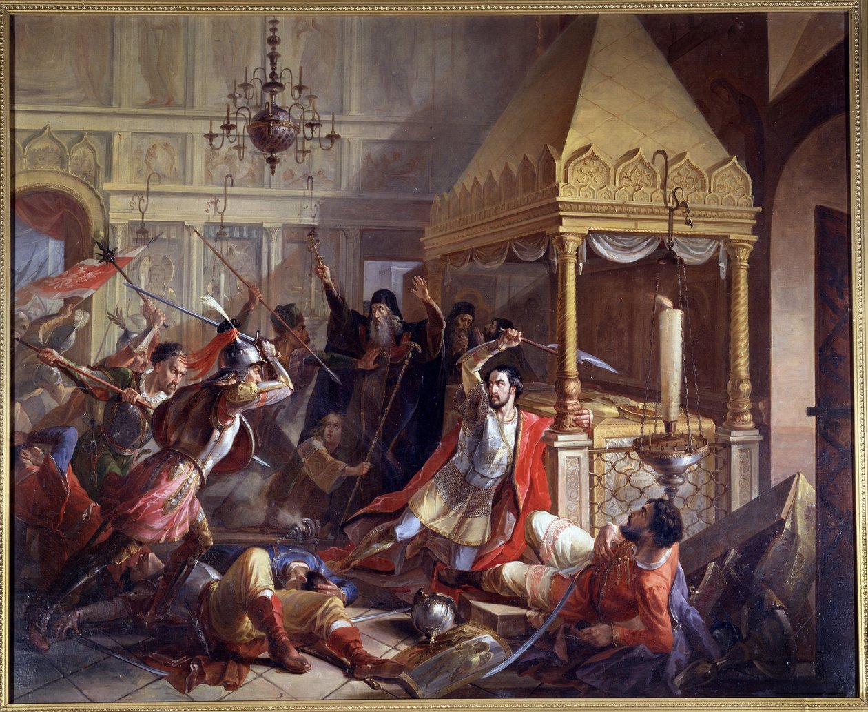 Prins Michail Volkonskys hjältedåd under den polska belägringen 1610 av Vasily Kuzmich Demidov