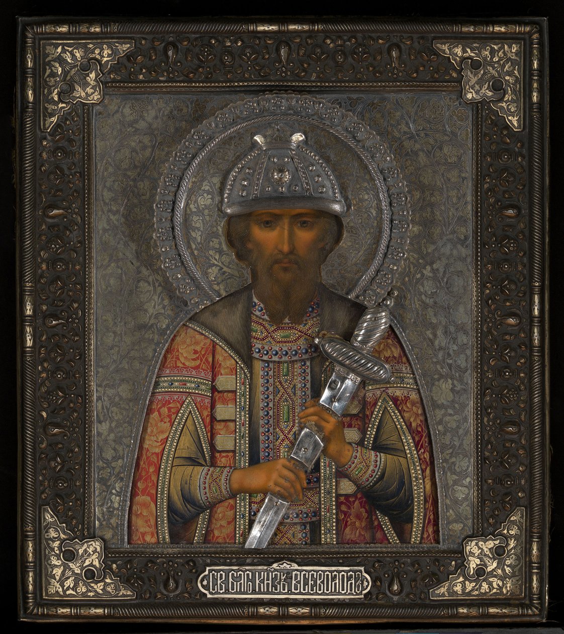Den helige Vsevolod Mstislavich, prins av Pskov av Vasily Pavlovich Guryanov