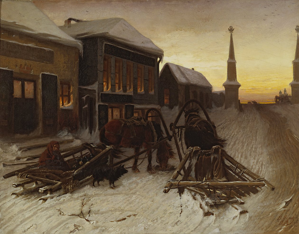 Ryska: "Den sista tavernan vid stadsportarna" Den sista tavernan vid stadsportarna av Vasily Perov