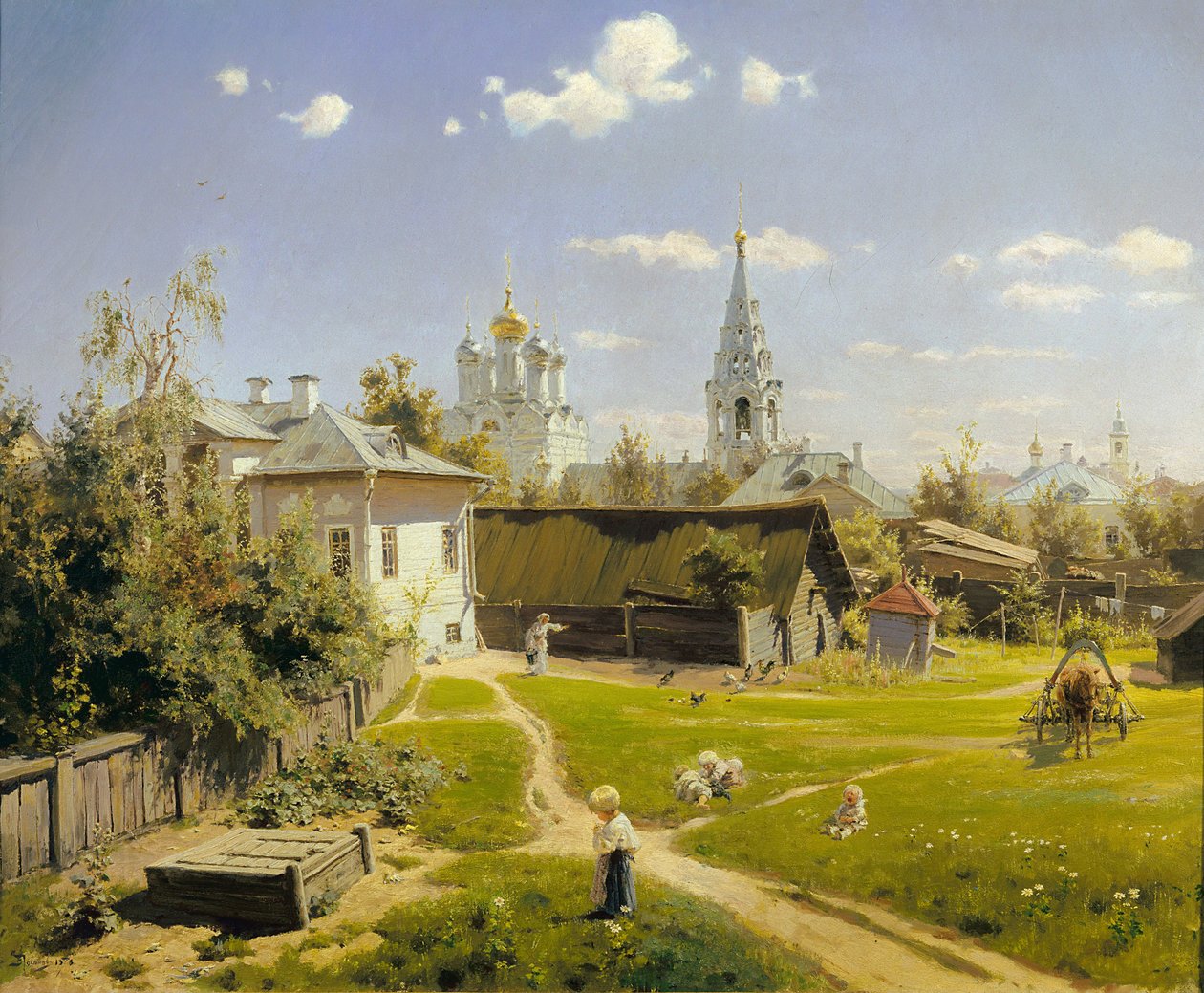 Moskvas innergård av Vasily Polenov