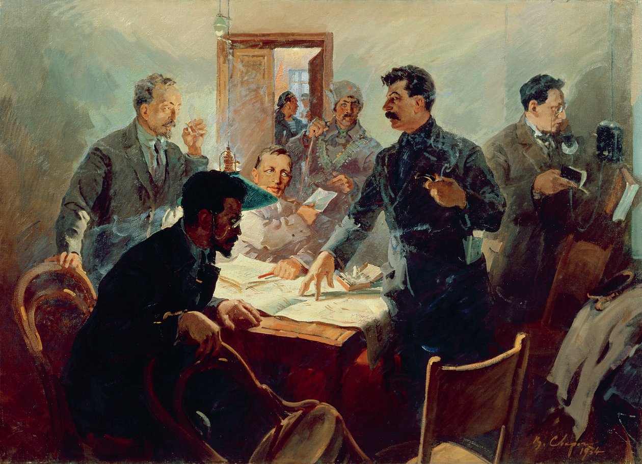 Staben för oktoberrevolutionen 1917 av Vasily Semyonovich Svarog