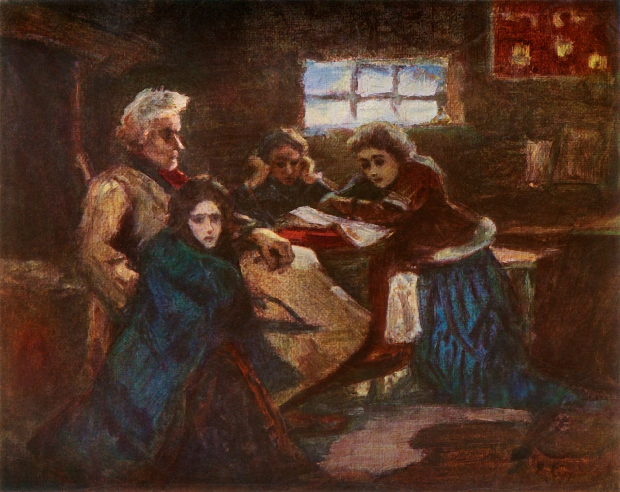 Menshikov i Berezovo och studior, 1881, 1965. av Vasily Surikov