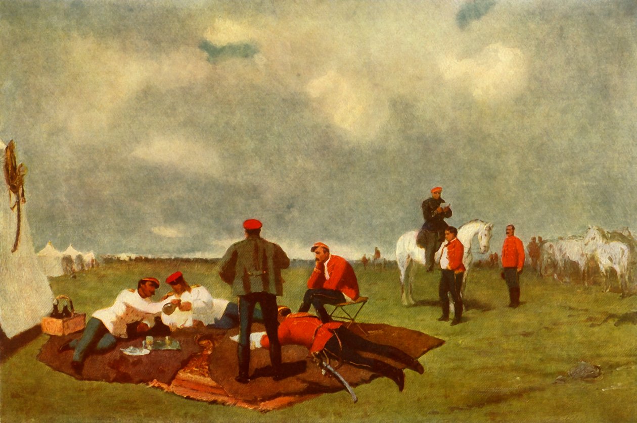 Ett militärläger, sent 1800-tal, 1965. av Vasily Vereshchagin