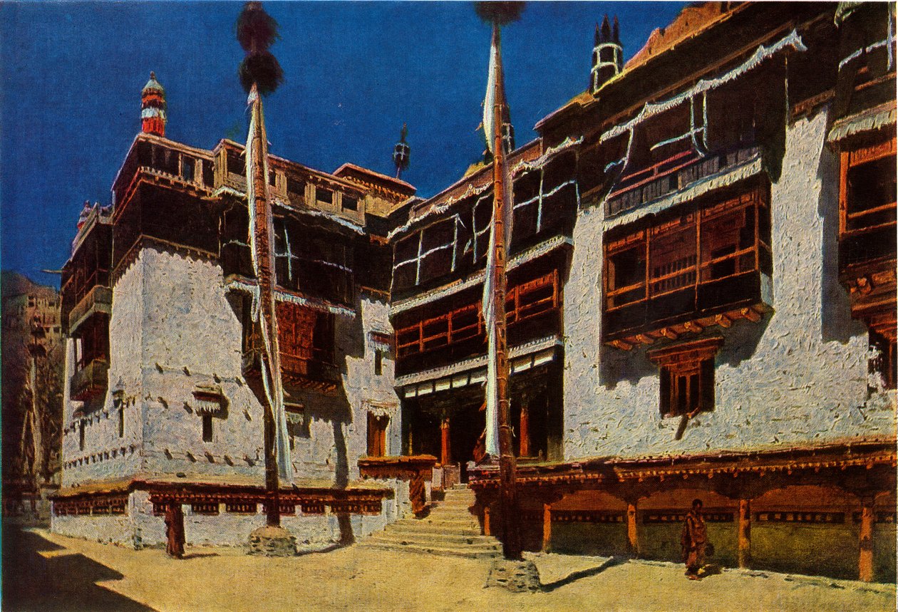 Hemis-klostret i Ladakh, 1875, 1965. av Vasily Vereshchagin
