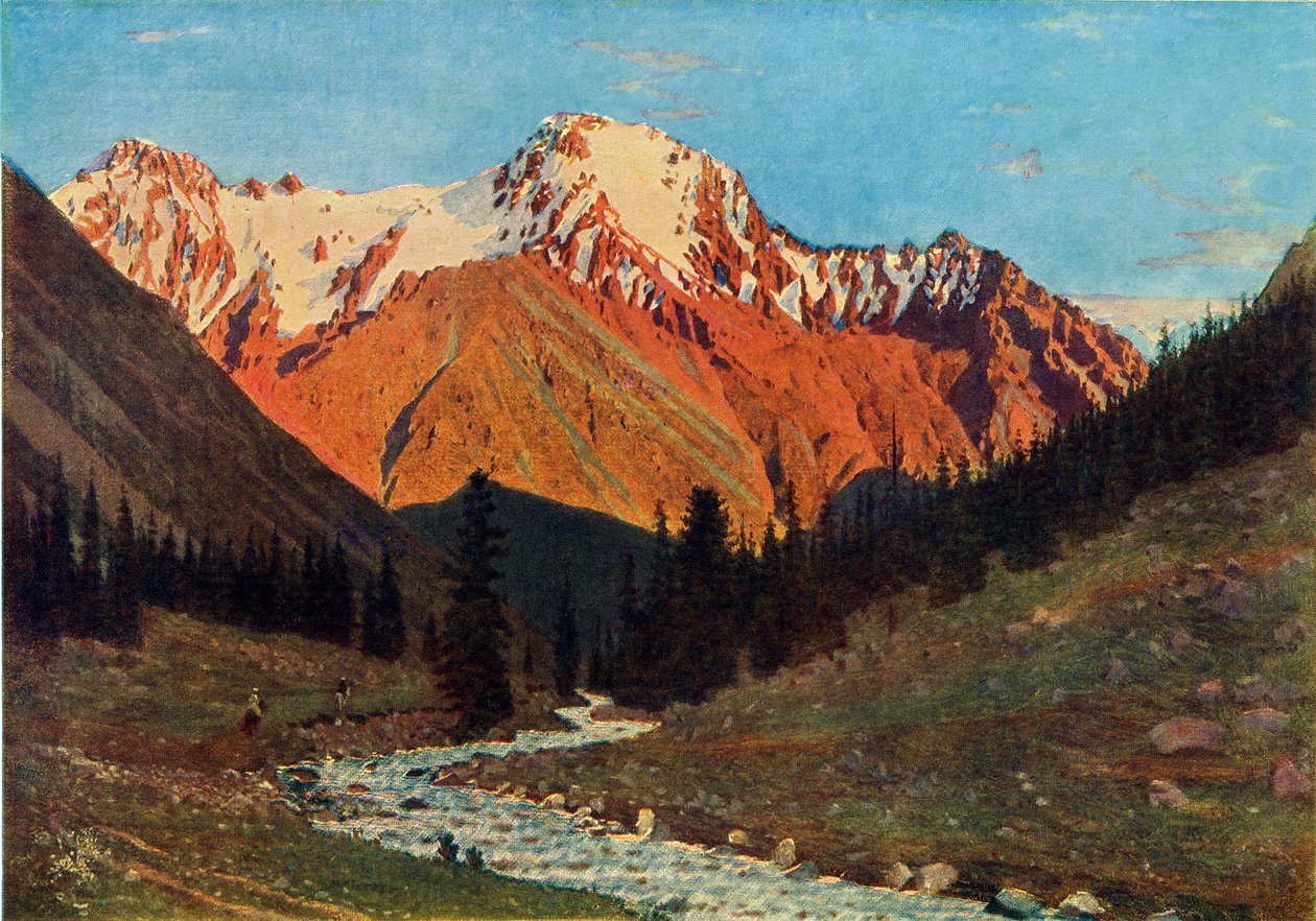 Bergslandskap, sent 1800-tal, 1965. av Vasily Vereshchagin