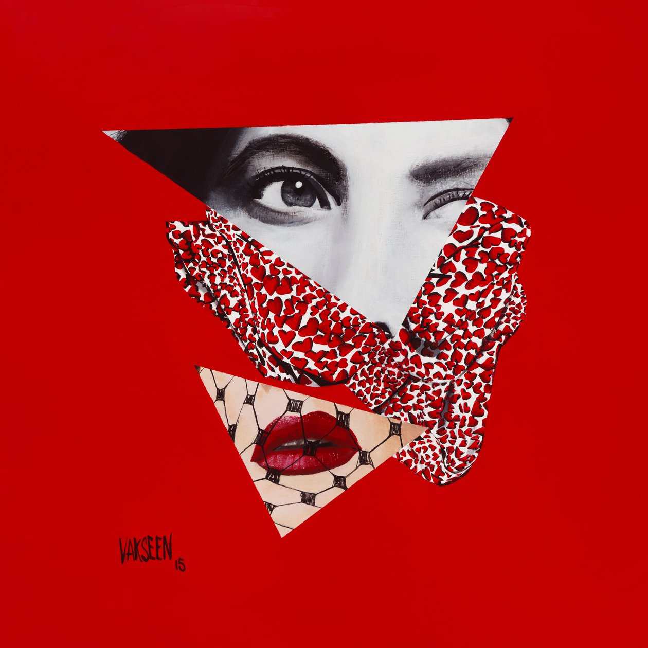 Imitation of Love, 2015 (Akryl på träpanel) av Vaskeen Vaskeen