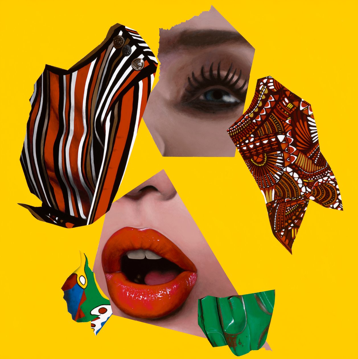 Losing Myself, 2019 (Akryl på trä) av Vaskeen Vaskeen