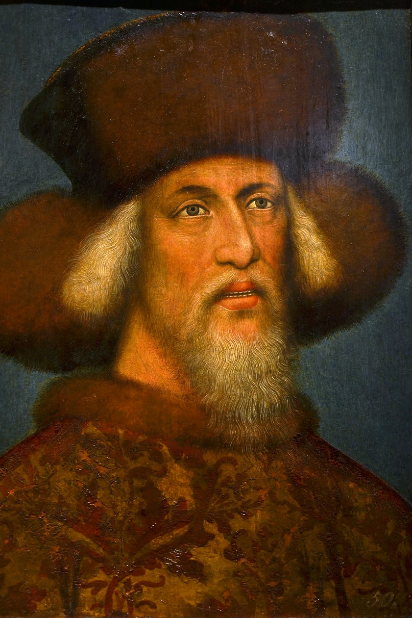 Portrait of the emperor Sigismund, Bohemia, circa 1430-1437, formerly attributed to Pisanello. Oil and tempera on parchment and wood. Now in the Kunsthistorisches Museum in Vienna. av Vassil Vassil