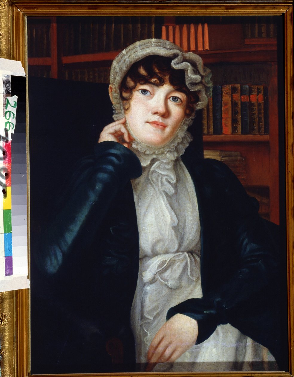 Porträtt av poeten Karolina Pavlova (Caroline Karlovna Pavlova eller Carolina von Pawloff av Vassily Fyodorovich Binemann