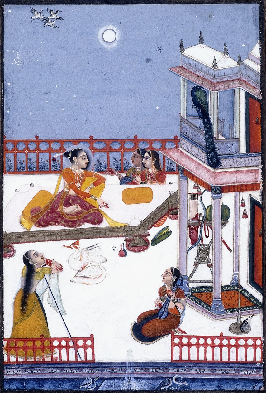 Adano Putra, dotter till Dipak Raga, ca 1730-50 (gouache) av Vassily Nikolayevich Yakovlev
