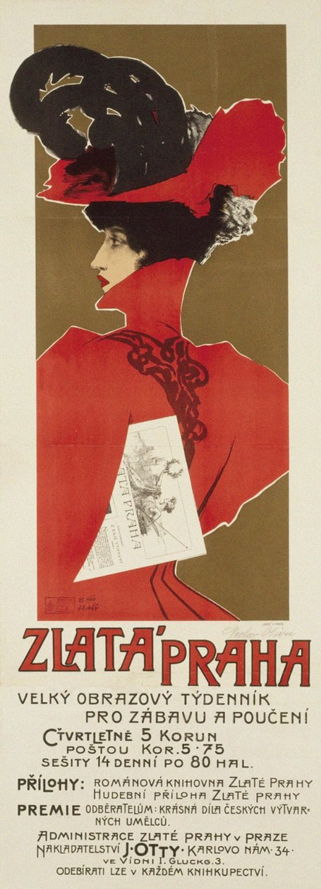Gyllene Prag, 1898 av Václav Oliva