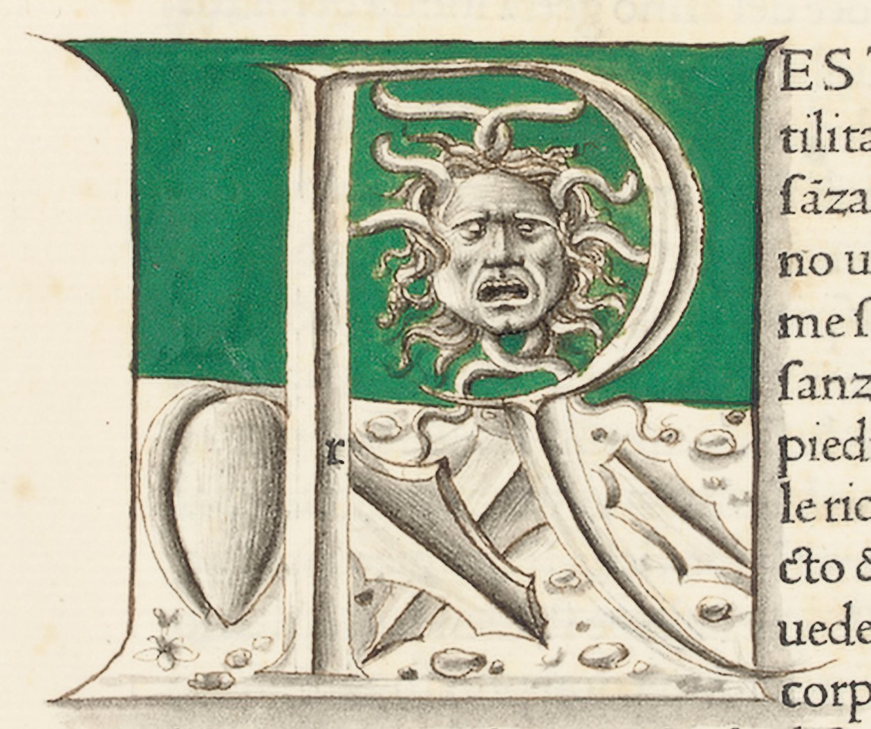 Detalj från "Historia Naturalis" av Plinius den äldre av Venetian School