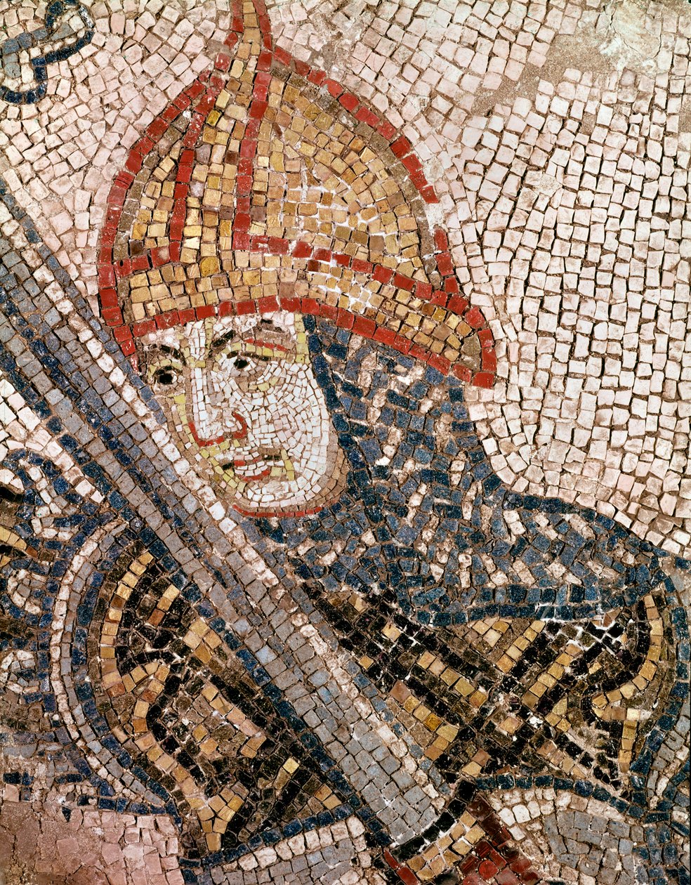 Chef för en soldat (mosaikdetalj av Veneto Byzantine School