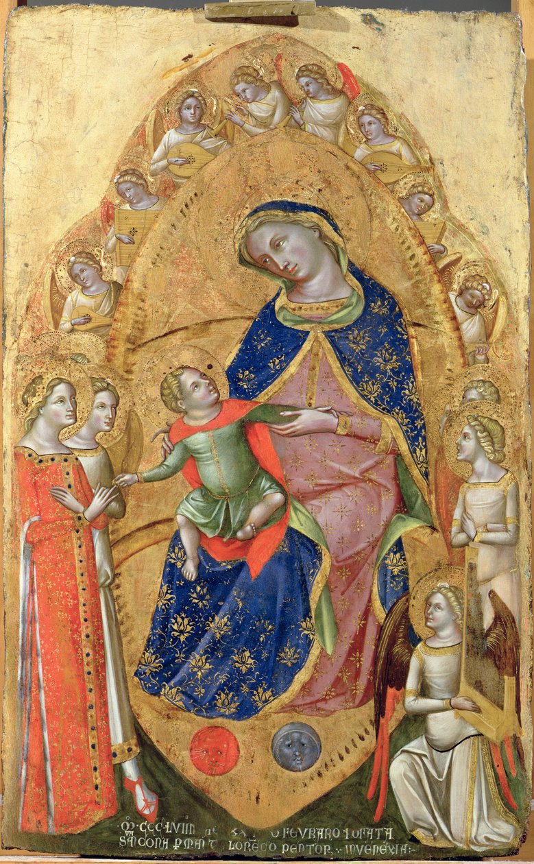 St. Katarinas bröllop, 1358 av Lorenzo Veneziano