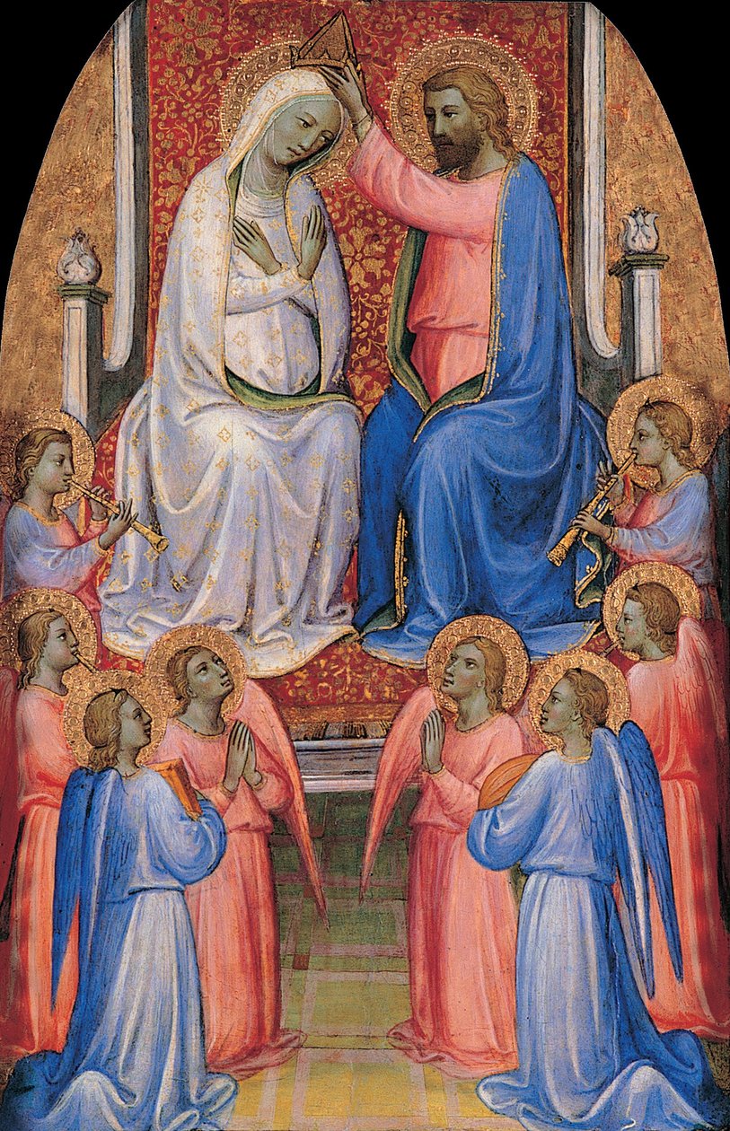 Coronation of the Virgin and Angels av Ventura del Moro