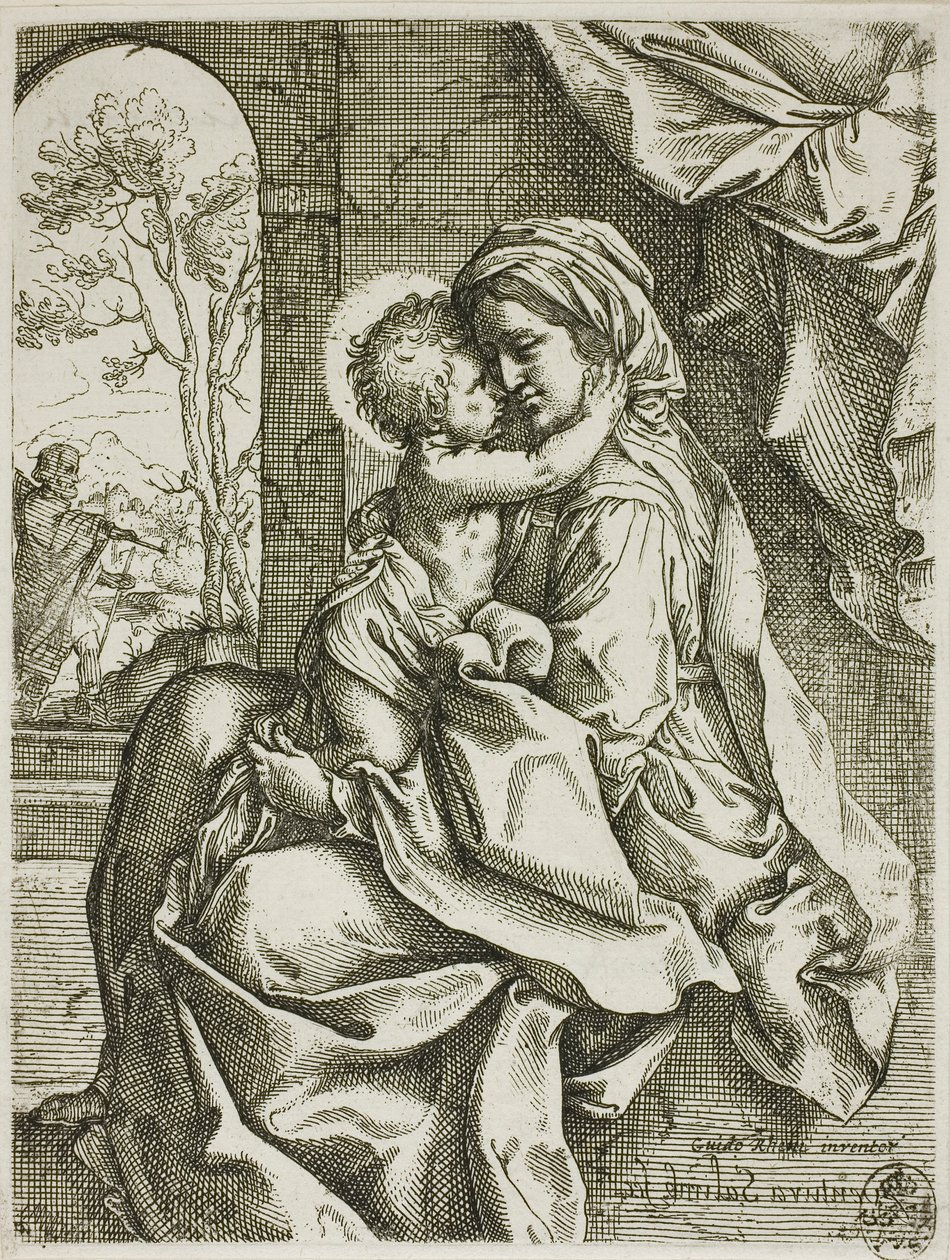 Madonna med barn och Sankt Josef av Ventura Salimbeni