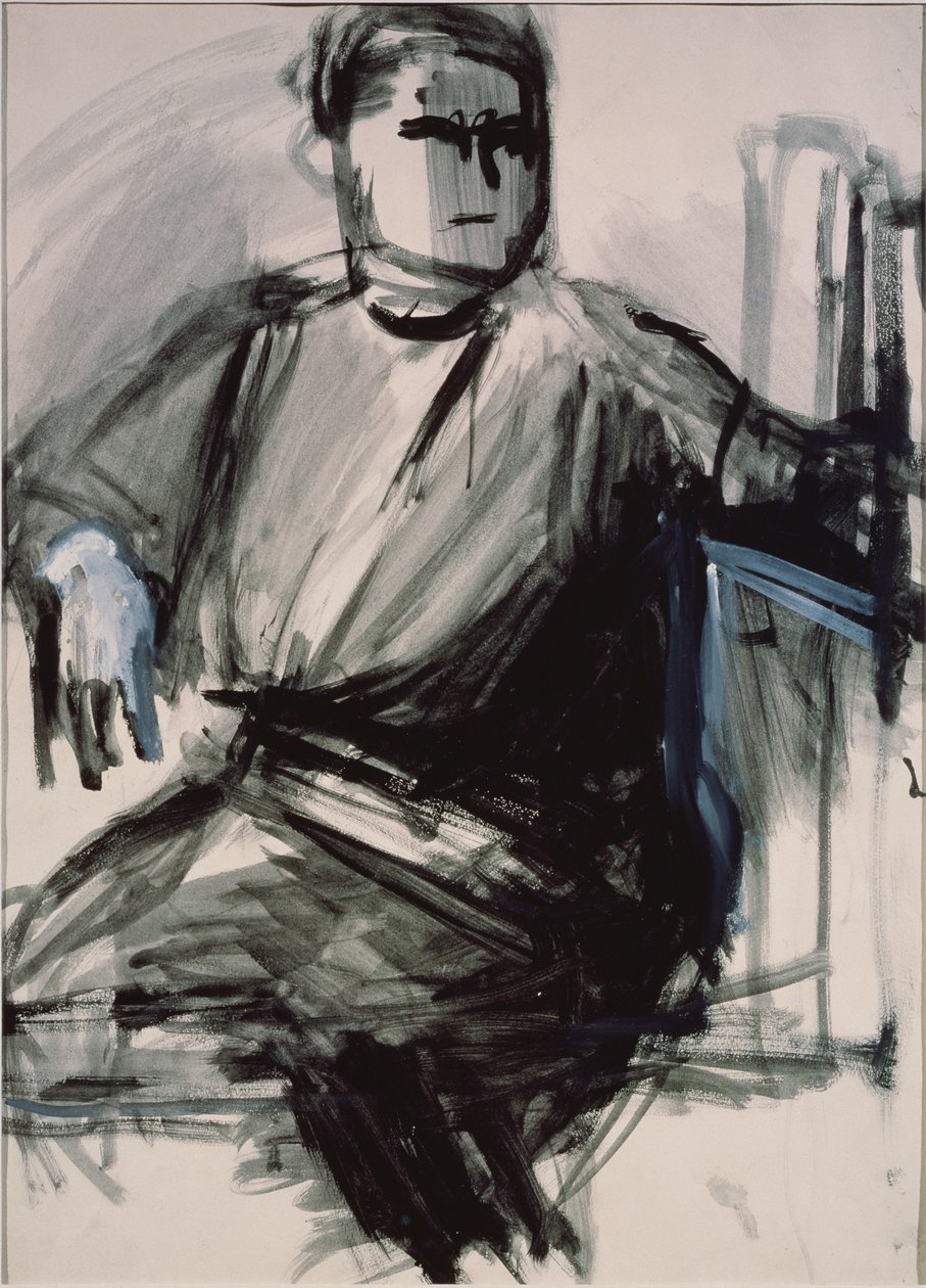 Självporträtt, 1934 av Vera Mikhailovna Yermolayeva