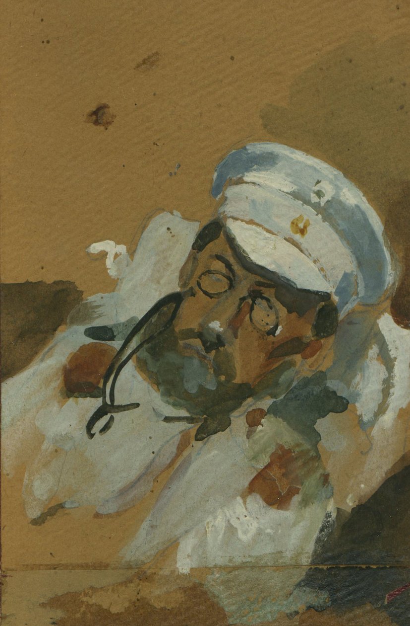 Porträtt av Vladimir Alekseevich Khlebnikov, sid. 1895 av Vera Vladimirovna Khlebnikova