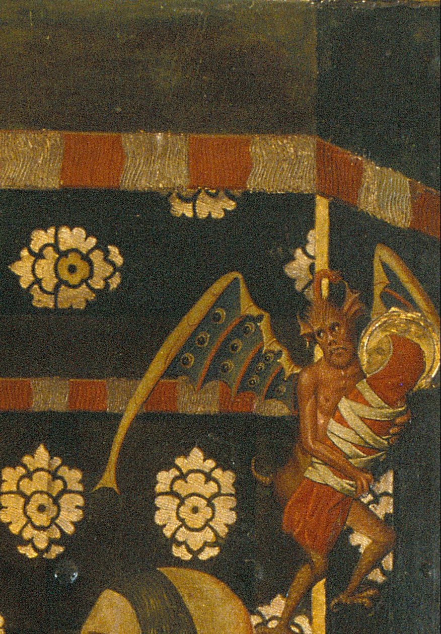 Födelse av Saint Stephen Detalj av Vergós Family