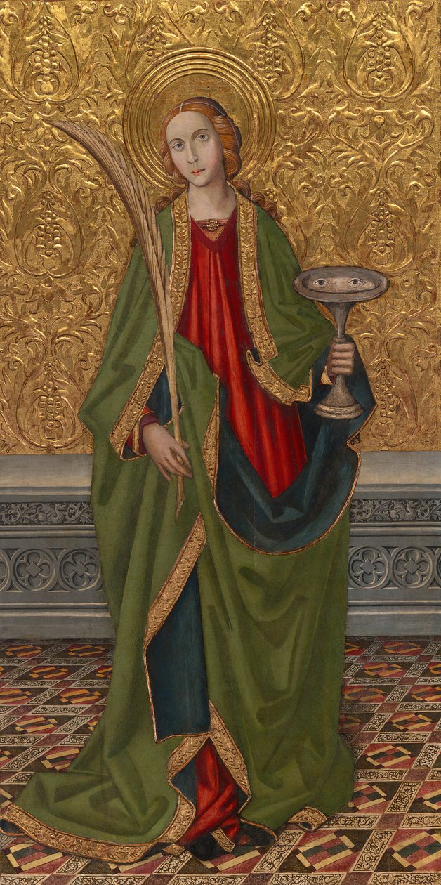 Saint Lucy, omkring 1500 av Vergós Workshop