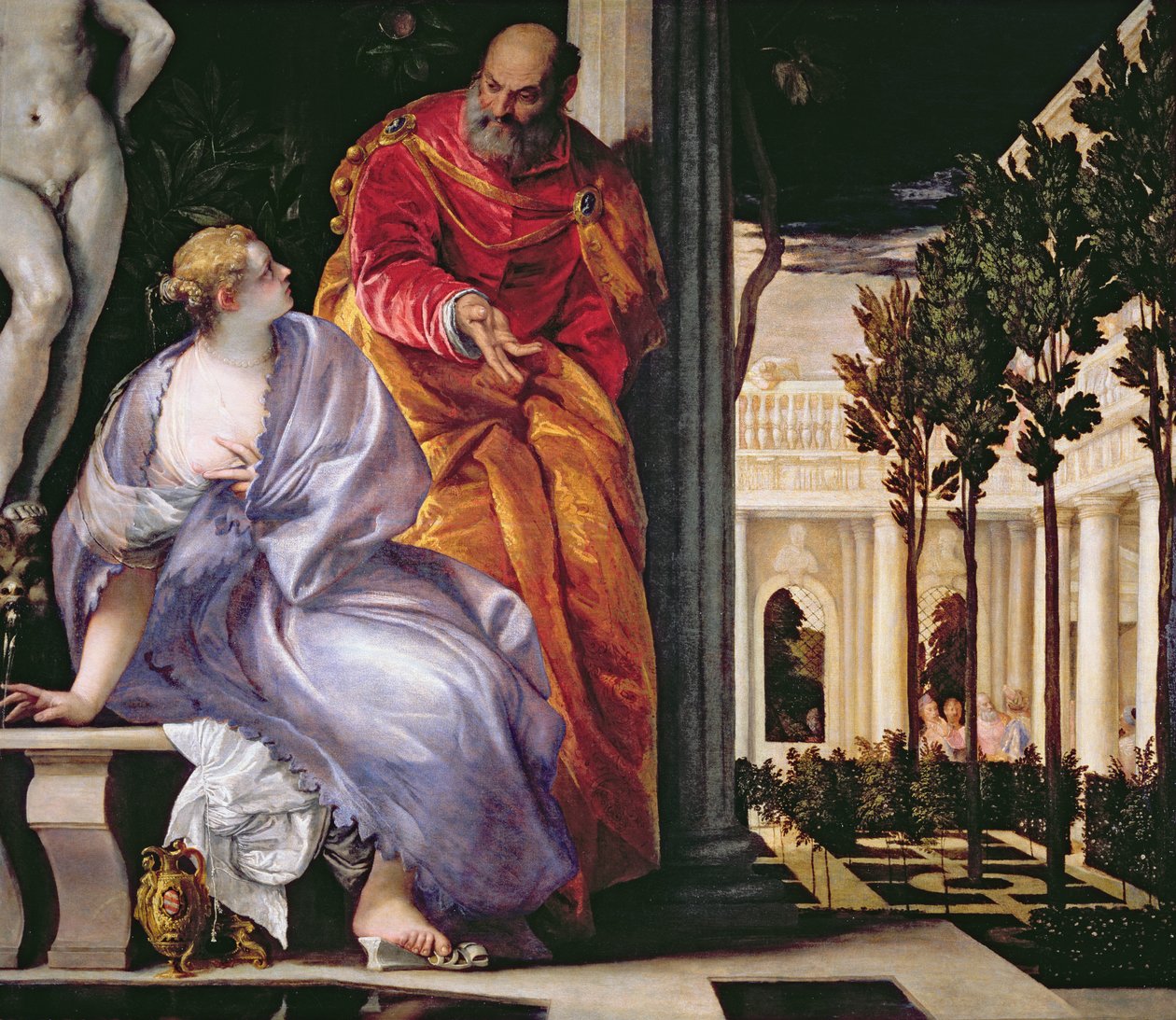 Bathsheba Bathing, ca 1575 av Paolo Veronese