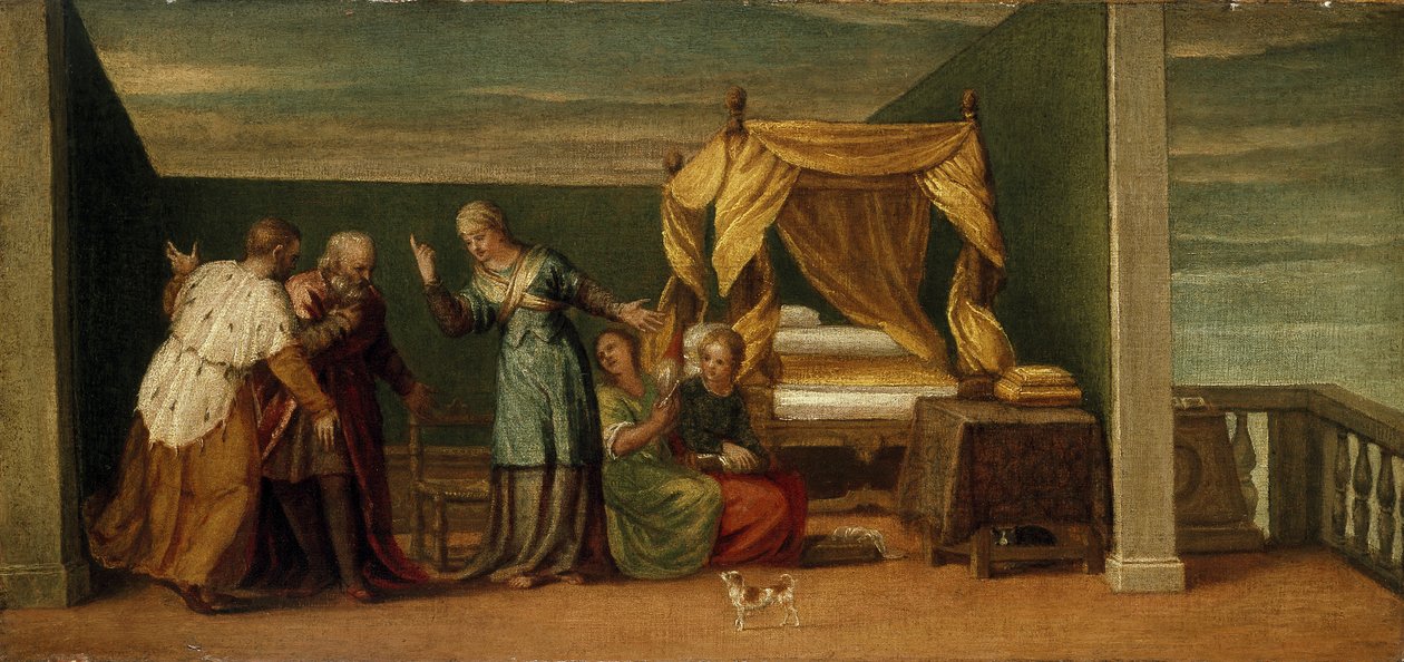 Judith tar emot de gamla från Bethulia, 1500-talet av Paolo Veronese