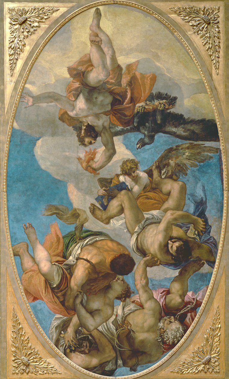Jupiter slår ner lasterna av Paolo Veronese