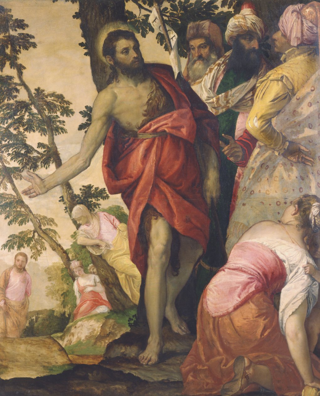 Johannes Döparen predikar av Paolo Veronese