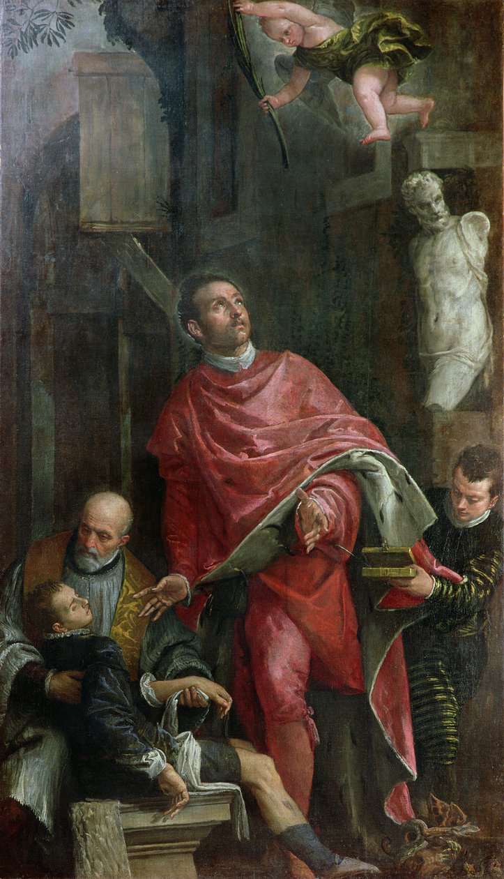 Den helige Pantaleone helar ett barn, 1587 av Paolo Veronese