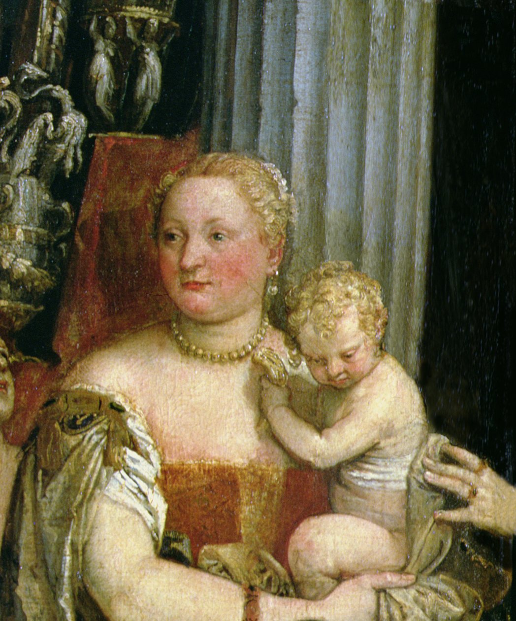 Nattvarden på Emmaus olja på duk ändrad detalj av 108514 av Paolo Veronese
