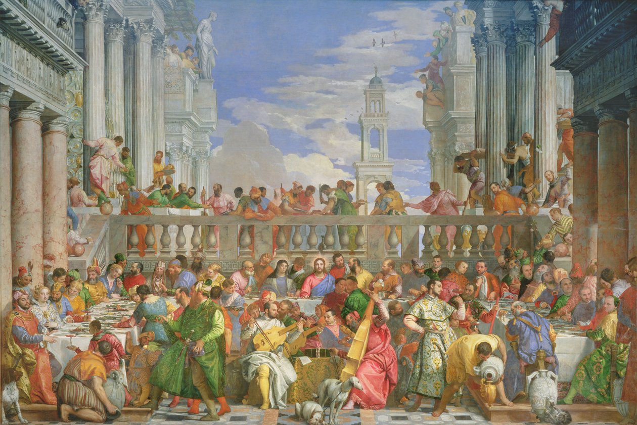 Bröllopsfesten i Kana, ca 1562 (se även 99619-20) av Paolo Veronese