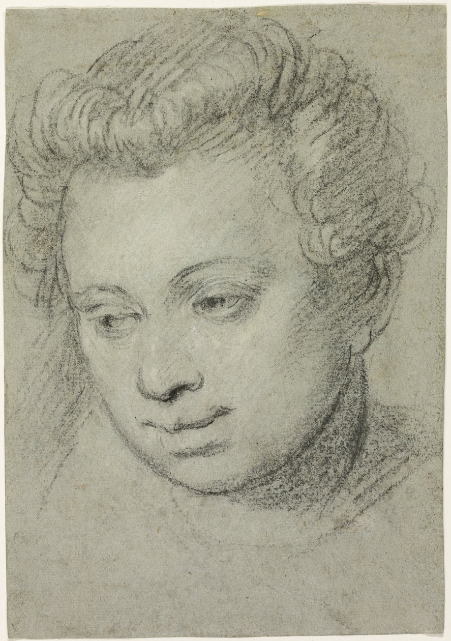 Huvud av en kvinna av Veronese (Paolo Caliari)