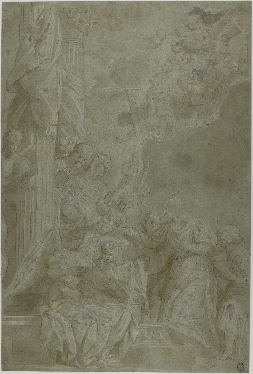 Den heliga Katarinas mystiska äktenskap av Veronese (Paolo Caliari)