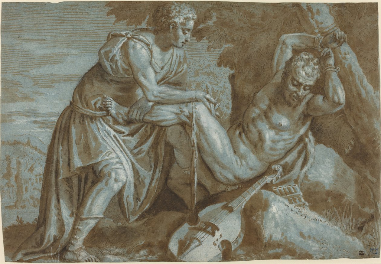 Apollo och Marsyas av Veronese