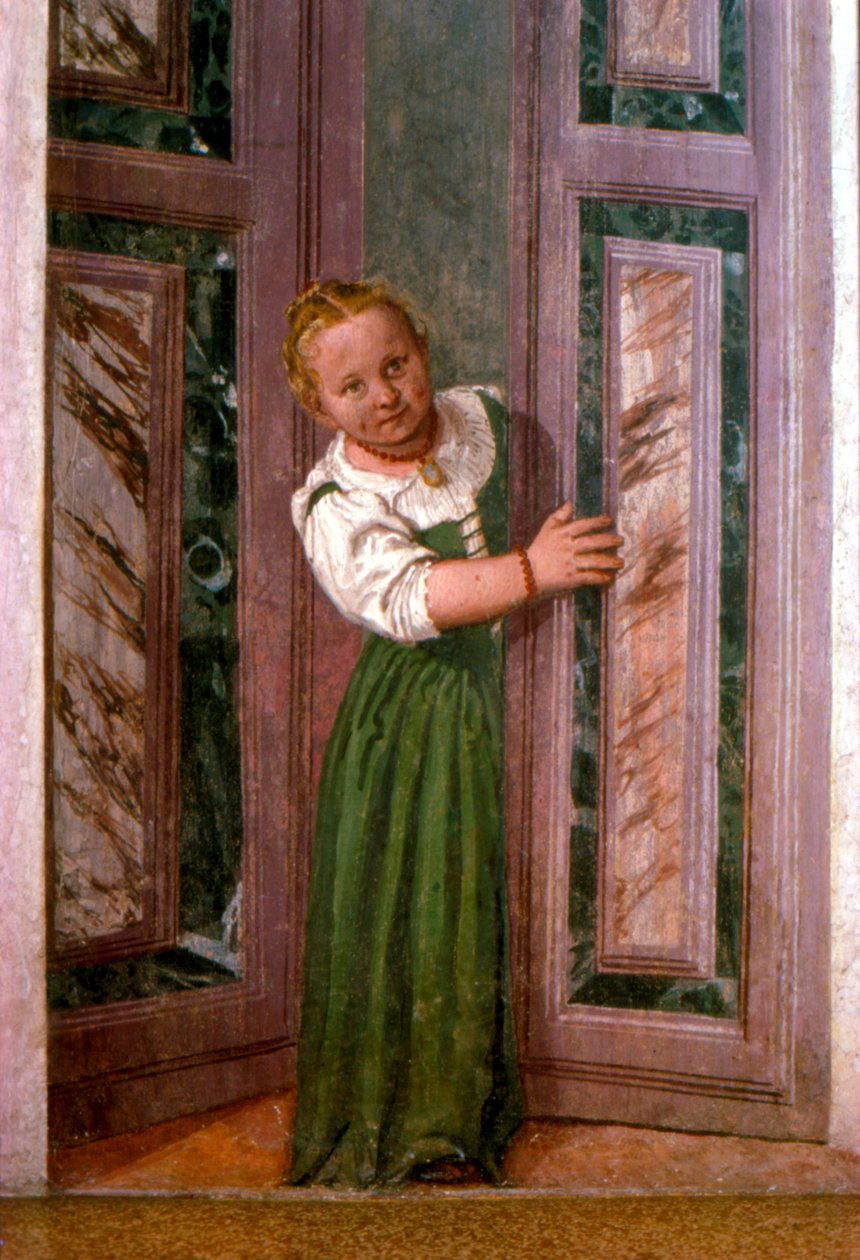 Barn vid dörren, från Sala a Crociera, c.1561 av Veronese