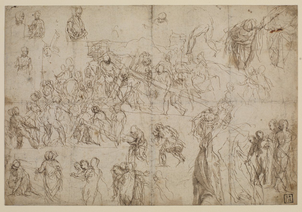 Studier för Kristus som bär korset, 1571 ca av Veronese