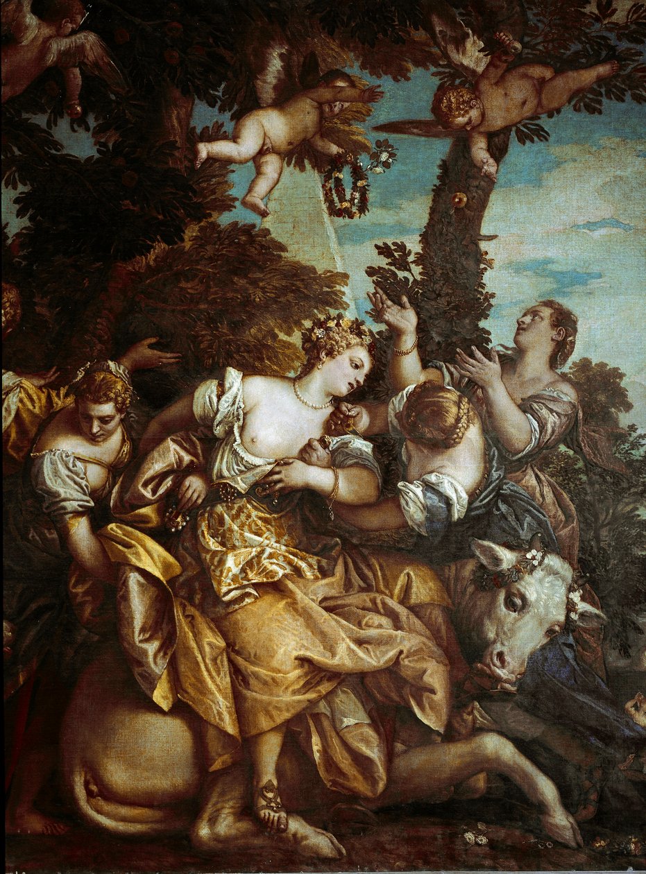 Kidnappningen av Europa. Målning av Paolo Caliari Paolo Veronese av Veronese