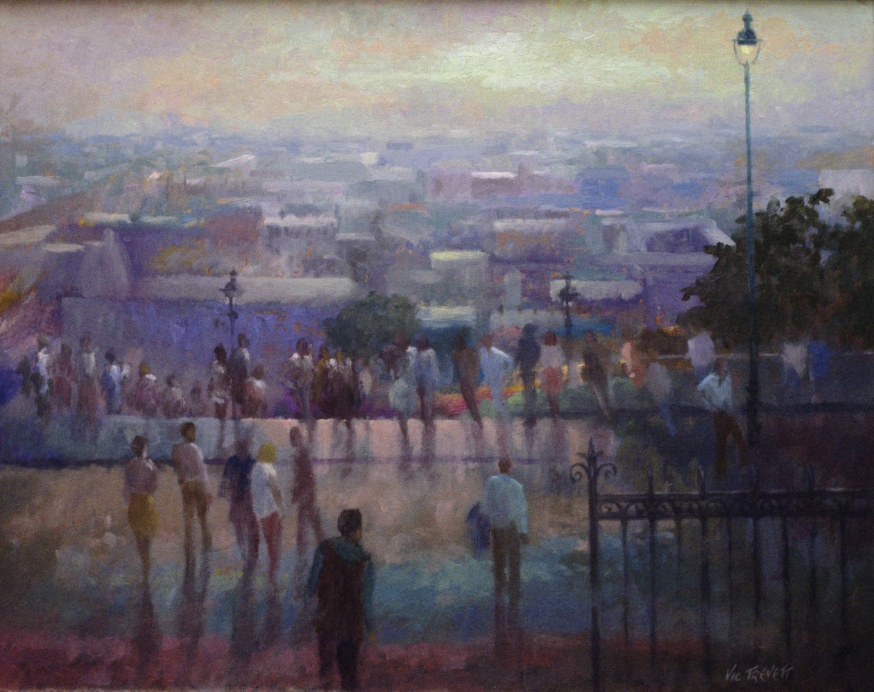 Från stegen till Sacre Coeur, 1992 av Vic Trevett