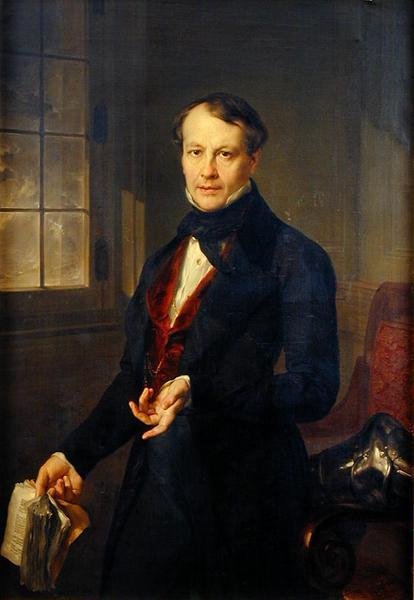 Porträtt av Aaron Vail (1796-1878) c.1845 (se 149723 för par) av Vicente Lopez y Portana