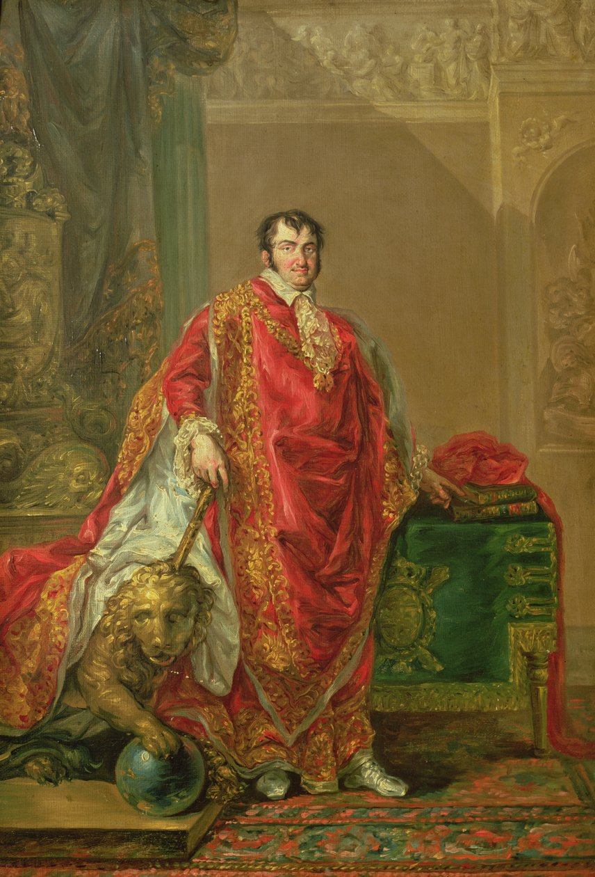 Porträtt av Ferdinand VII (1784-1833) 1808-11 av Vicente Lopez y Portana