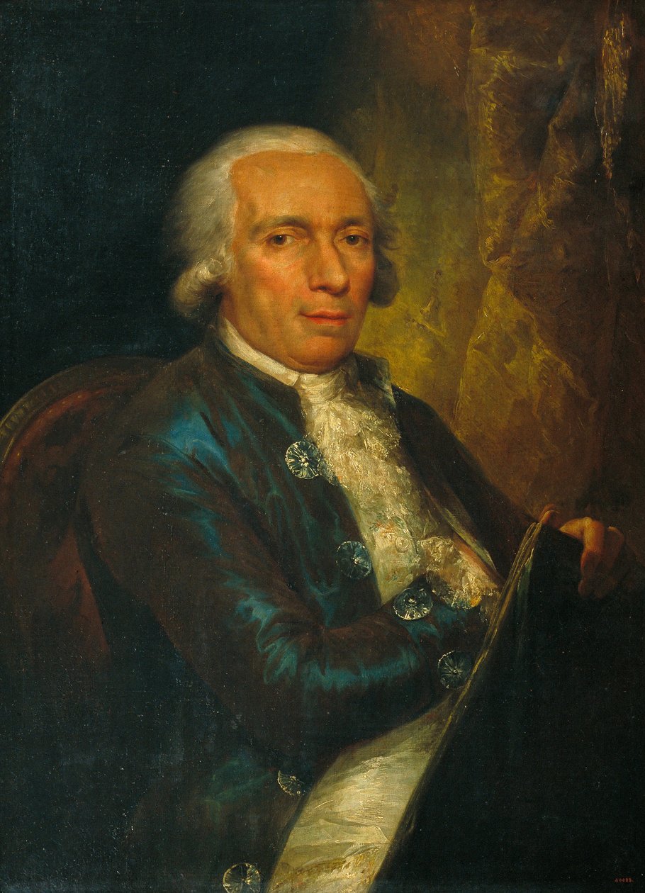 Portrait of the Engraver Pasqual Pere Moles, first director of the Escola de Llotja av Vicente Lopez y Portana