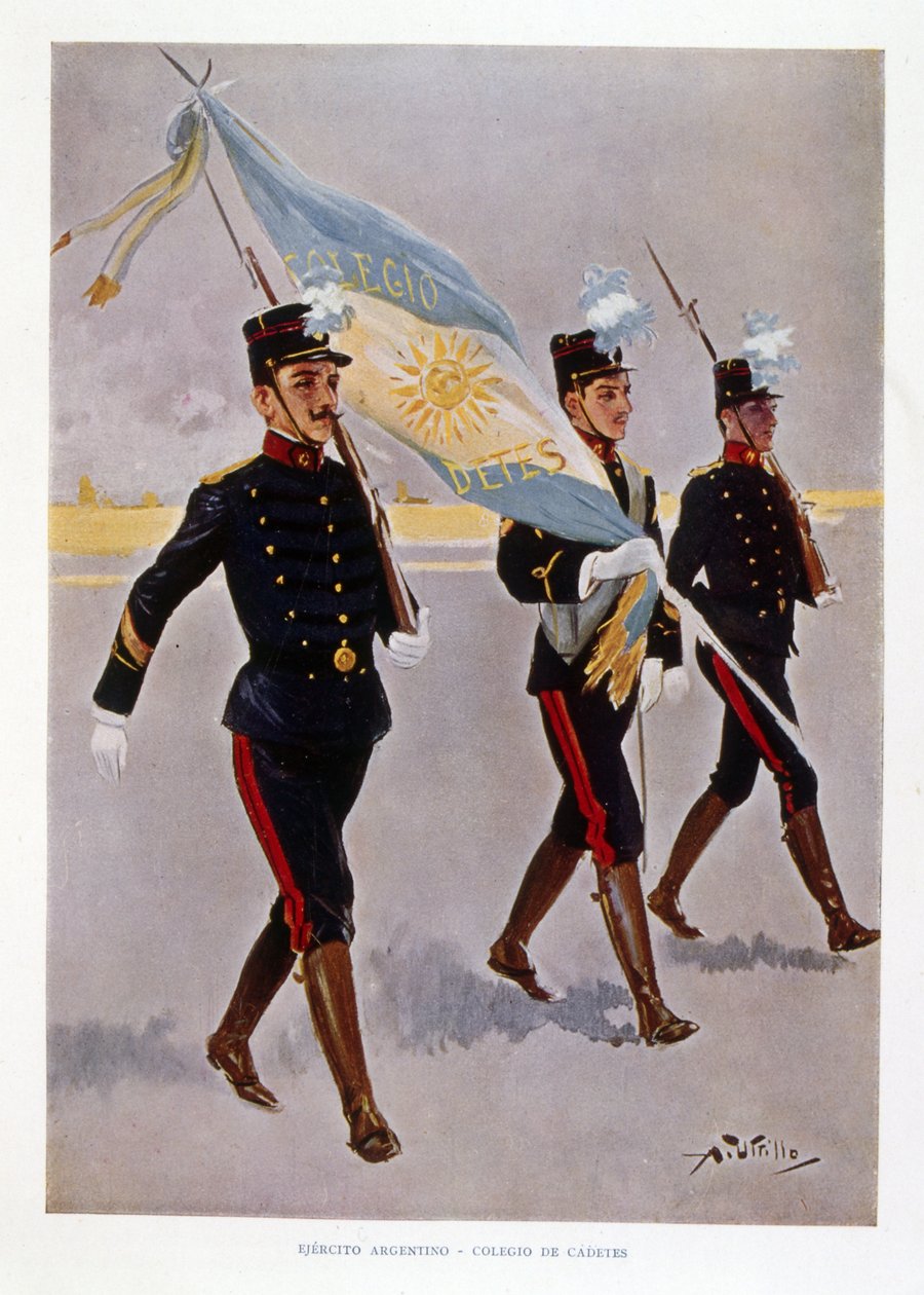 Argentinska armékadetter i praktiken av Vicente Blasco Ibanez