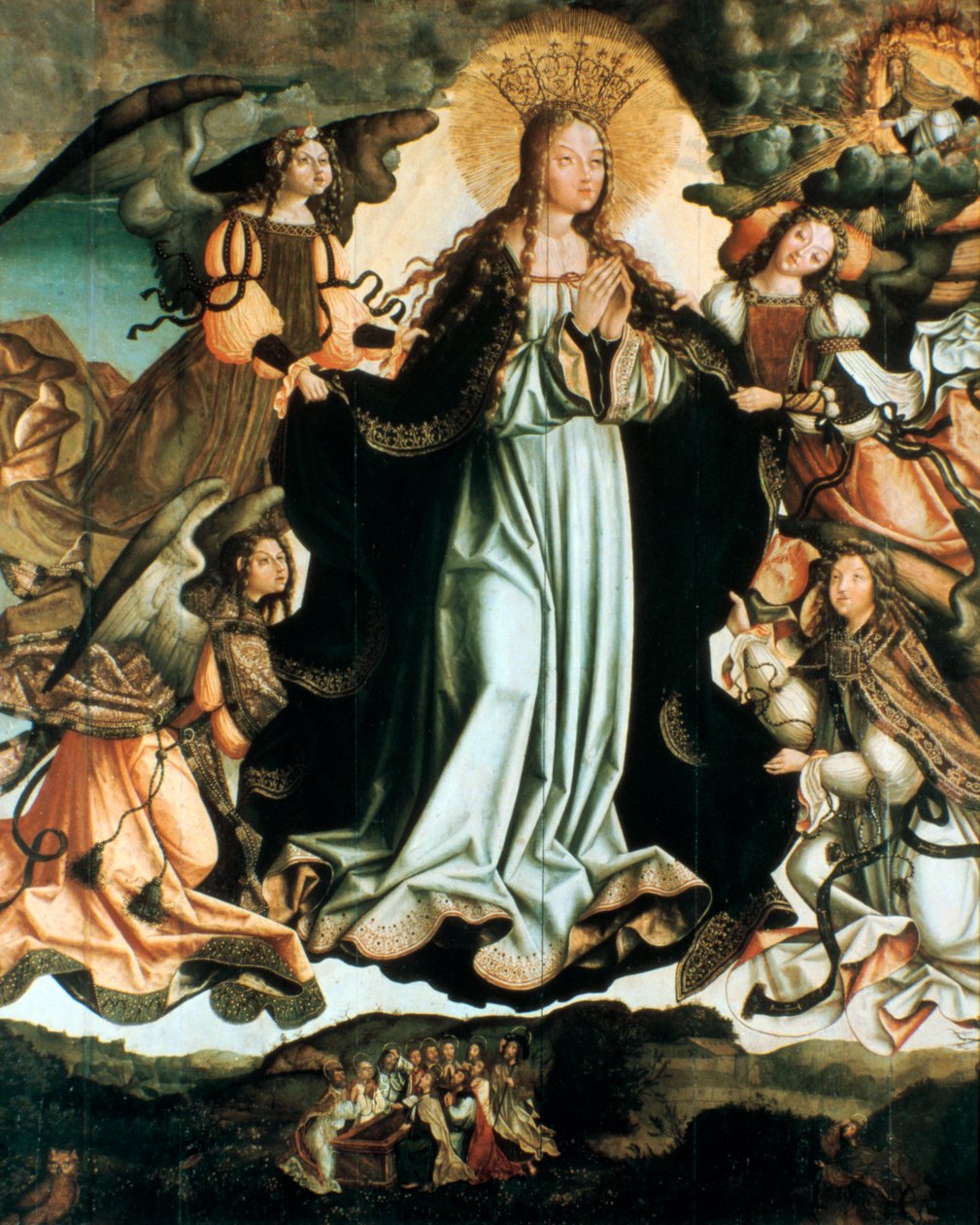 Jungfruns antagande, c1491-1518 av Vicente Gil
