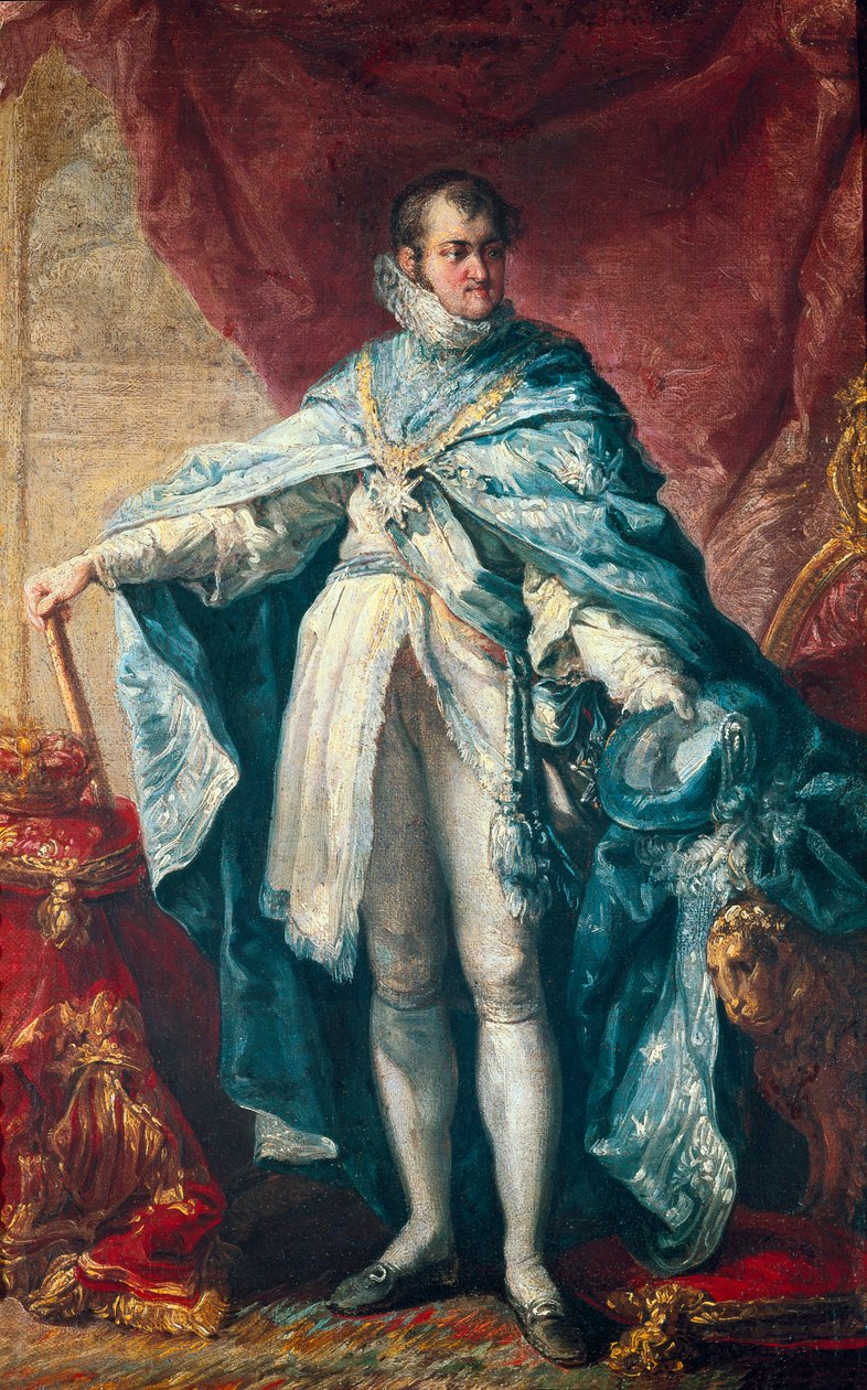 Porträtt av kung Ferdinand VII (1784-1833) av Vicente Lopez y Portana