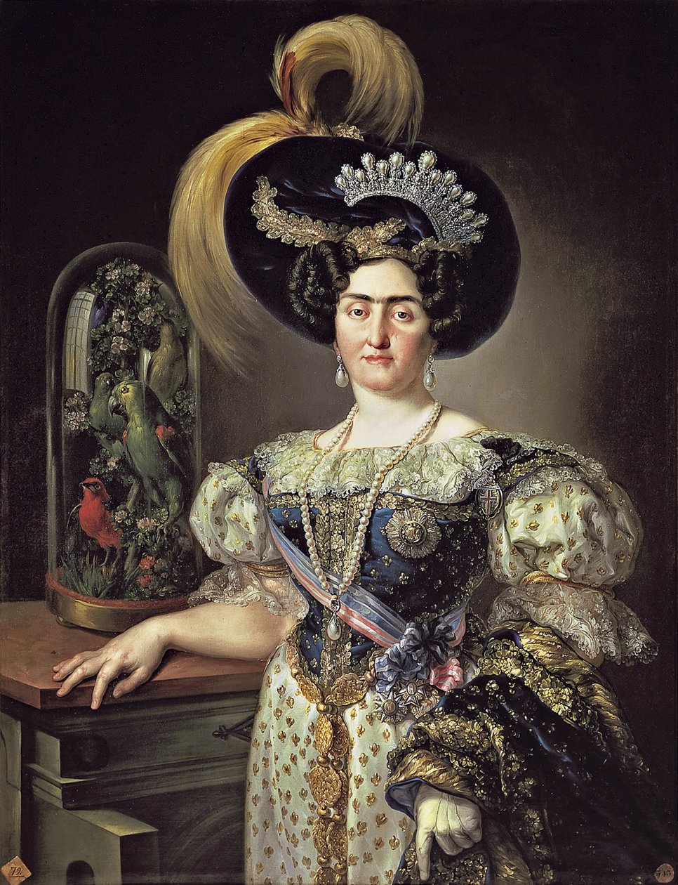 Porträtt av María Francisca de Braganza y Borbón av Vicente López Portaña