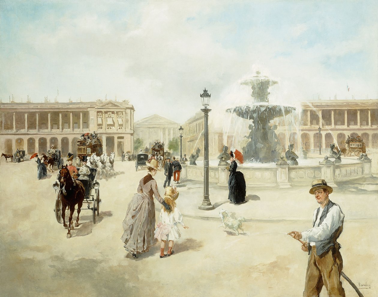 Place de la Concorde (olja ombord) av Vicente de Paredes