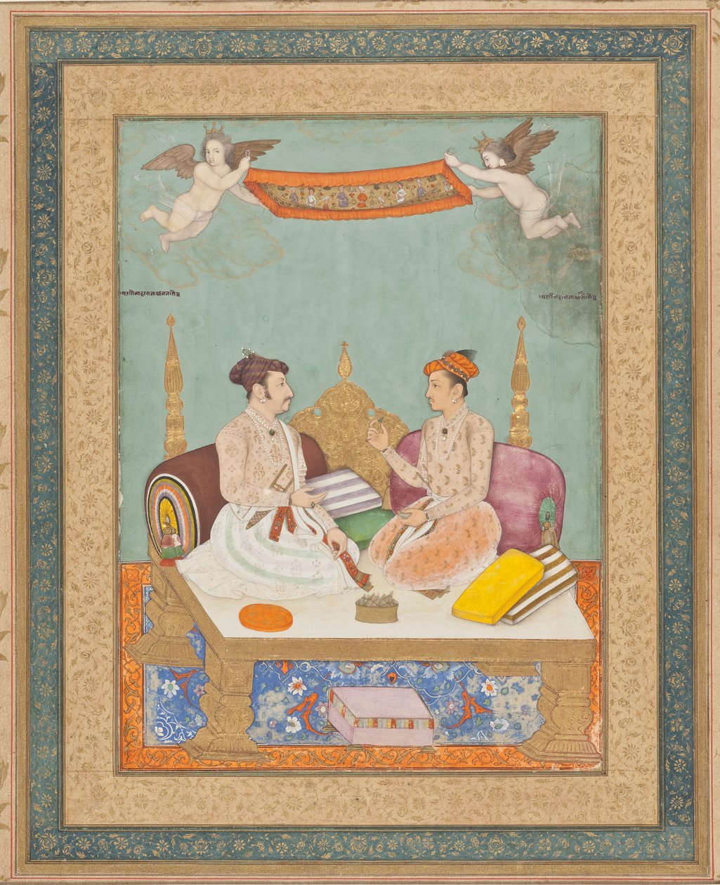 Maharaja Jai Singh av Amber och Maharaja Gaj Singh av Marwar. av Vicitra