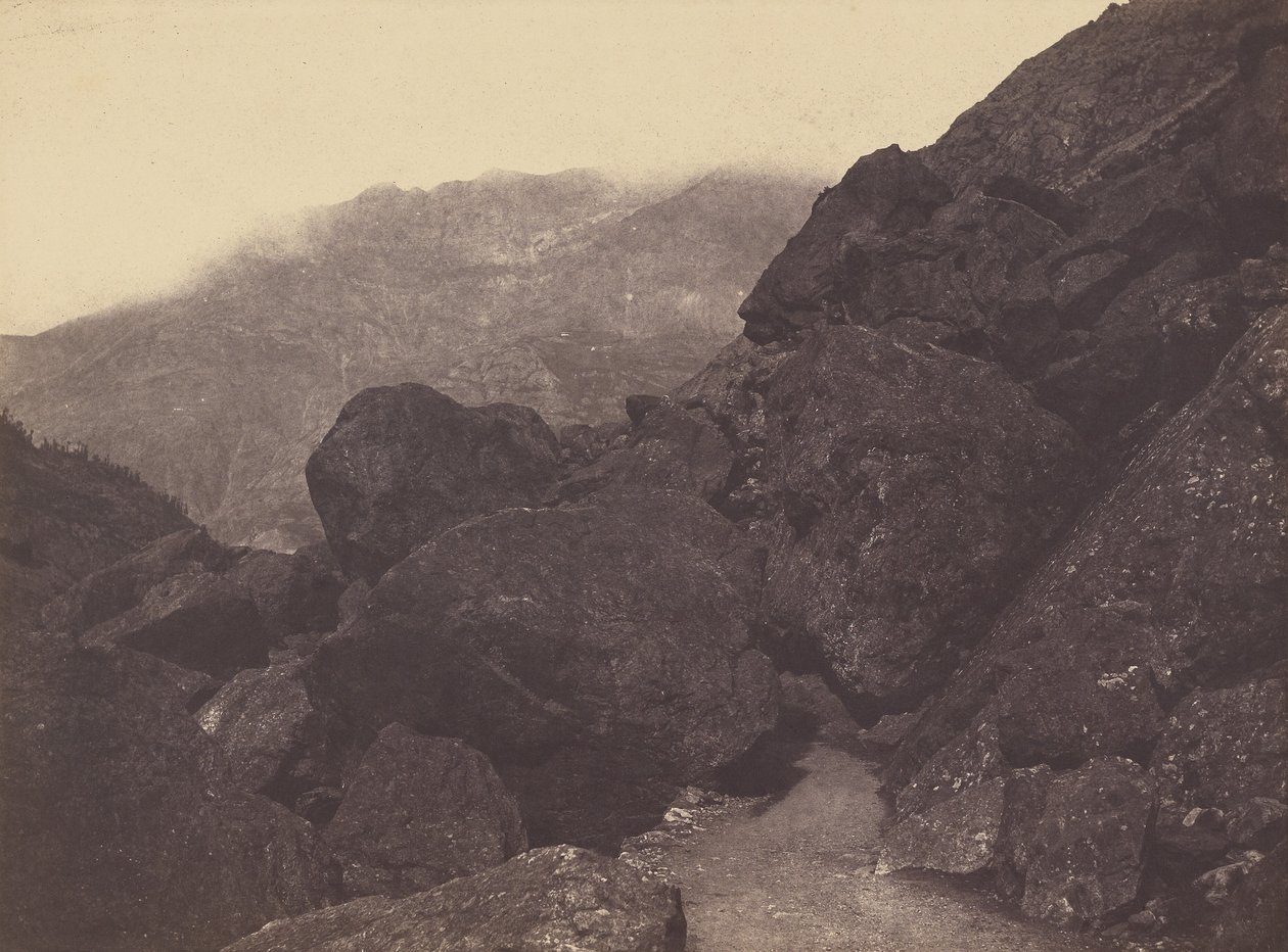 [Stenblock nära Gavarnie] av Vicomte Joseph de Vigier