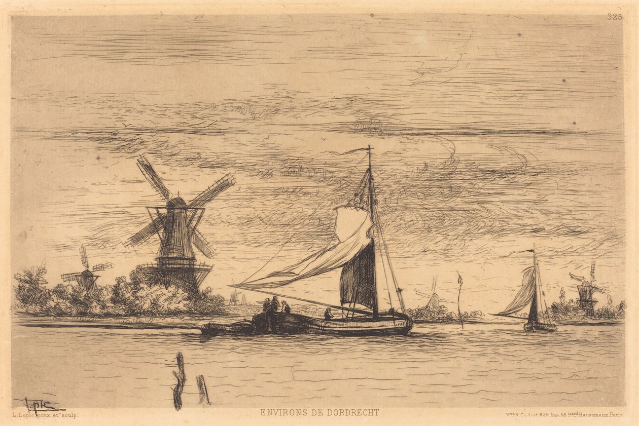Dordrechts omgivningar av Vicomte Ludovic Lepic