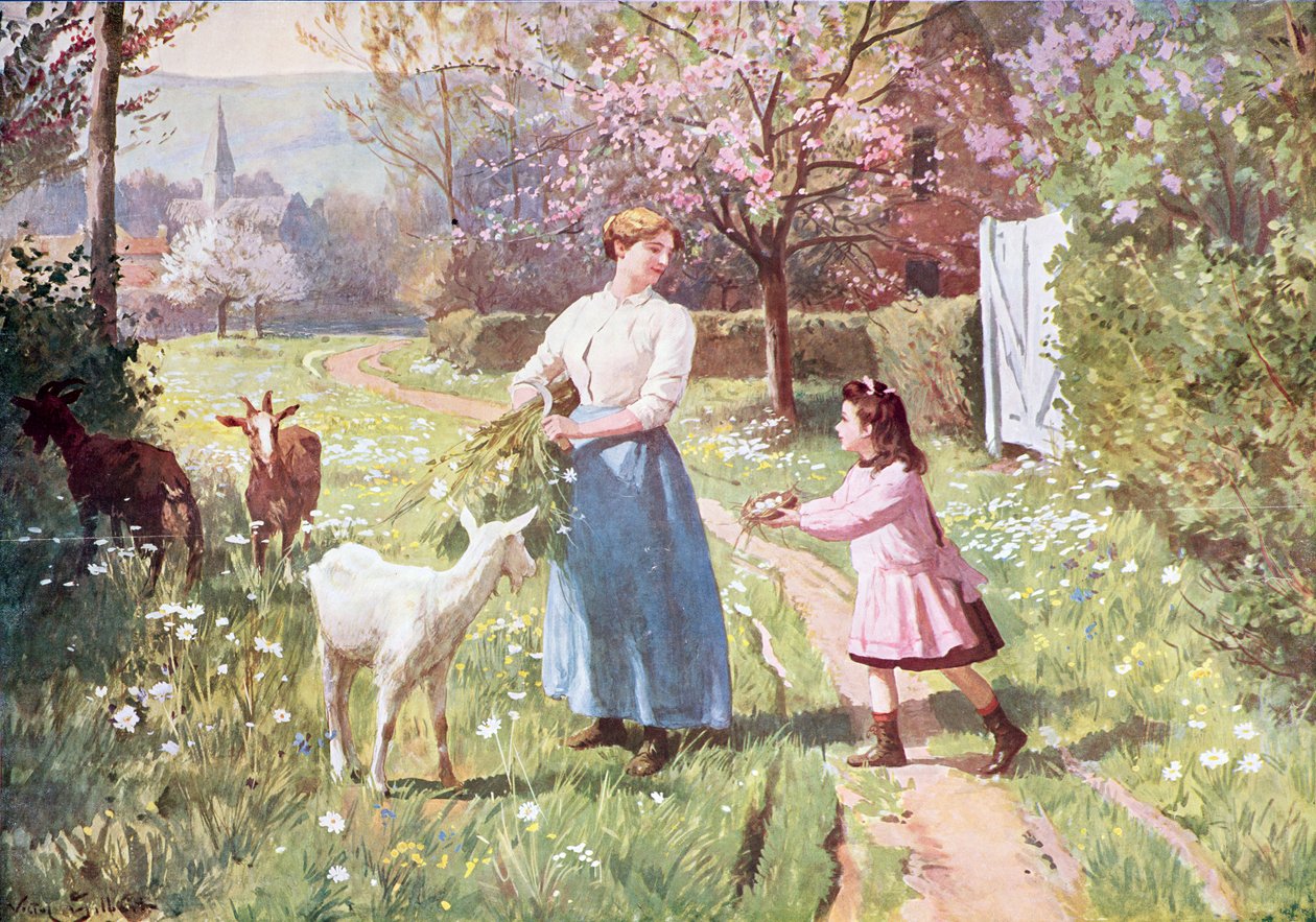 Påskägg på landet, 1908 av Victor Gabriel Gilbert